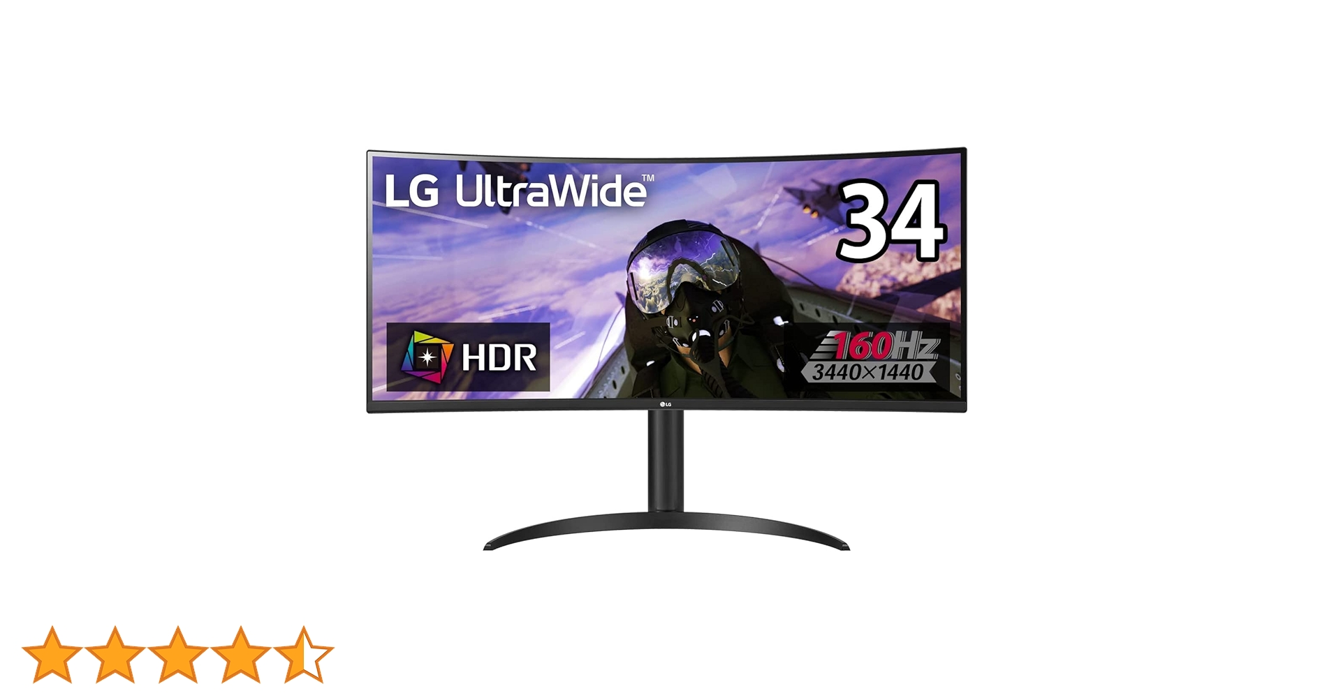 LG 34インチ　ウルトラワイド　ゲーミングモニター　34WP65C 2023製 LG Electronics Game UltraWide 34インチ WQHD 3440×1440@160Hz